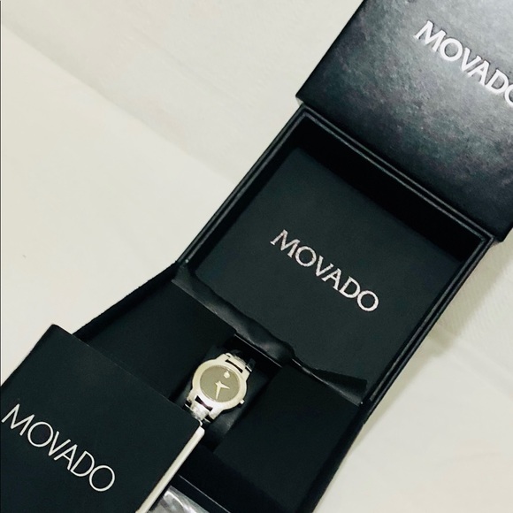 Ladies Movado classic silver tone w/ box,links see main image 4